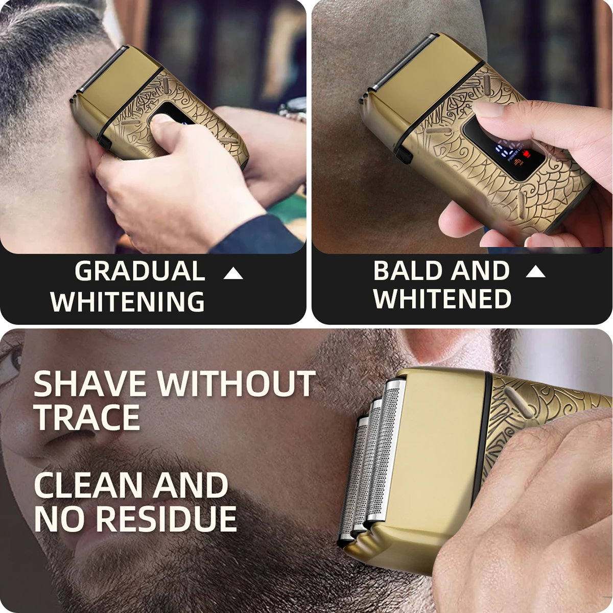 Профессиональная бритва KIKIDO Водонепроницаемая перезаряжаемый триммер для