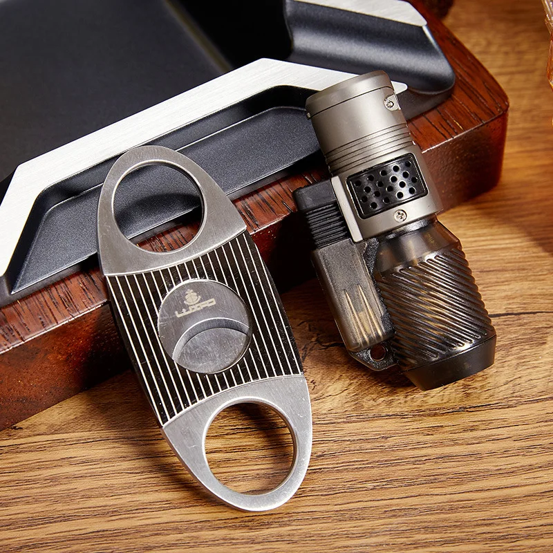 Набор зажигалок для сигар LUXFO металлический резак пластиковая зажигалка