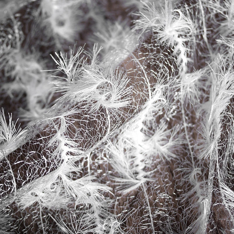 Прозрачная Кружевная Сетка с креативной текстурой дизайнерская Ткань для шитья