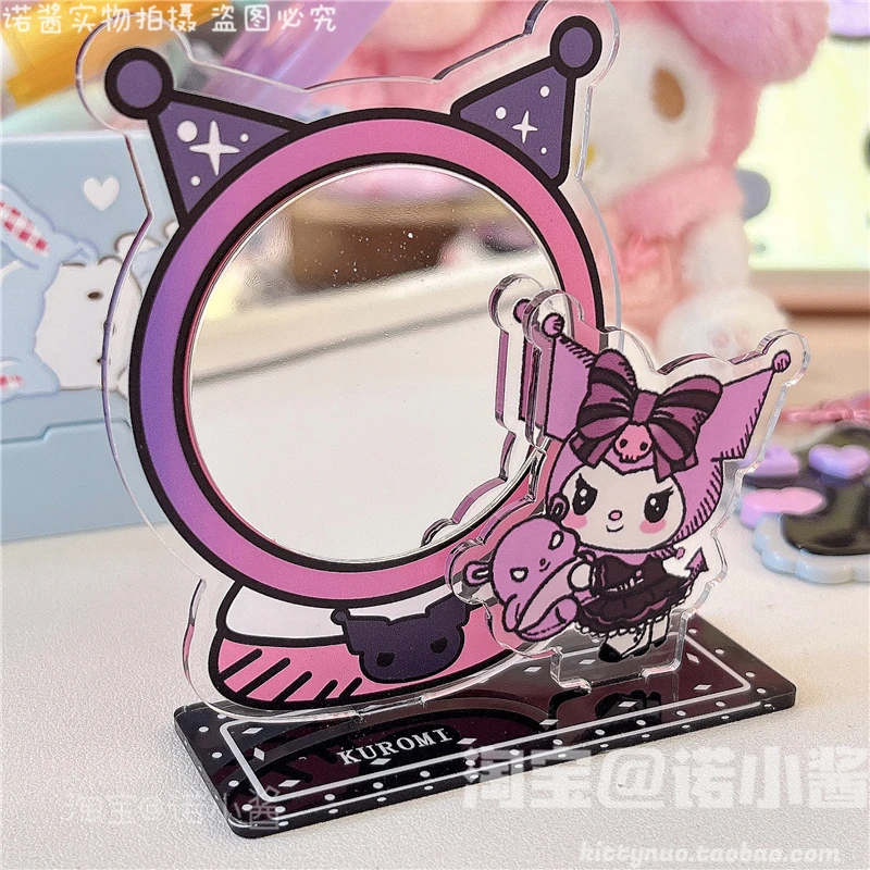 

Настольное зеркало Kawaii в японском стиле аниме Kuromi с милыми рисунками настольное украшение маленькое украшение зеркало подарок на день рождения