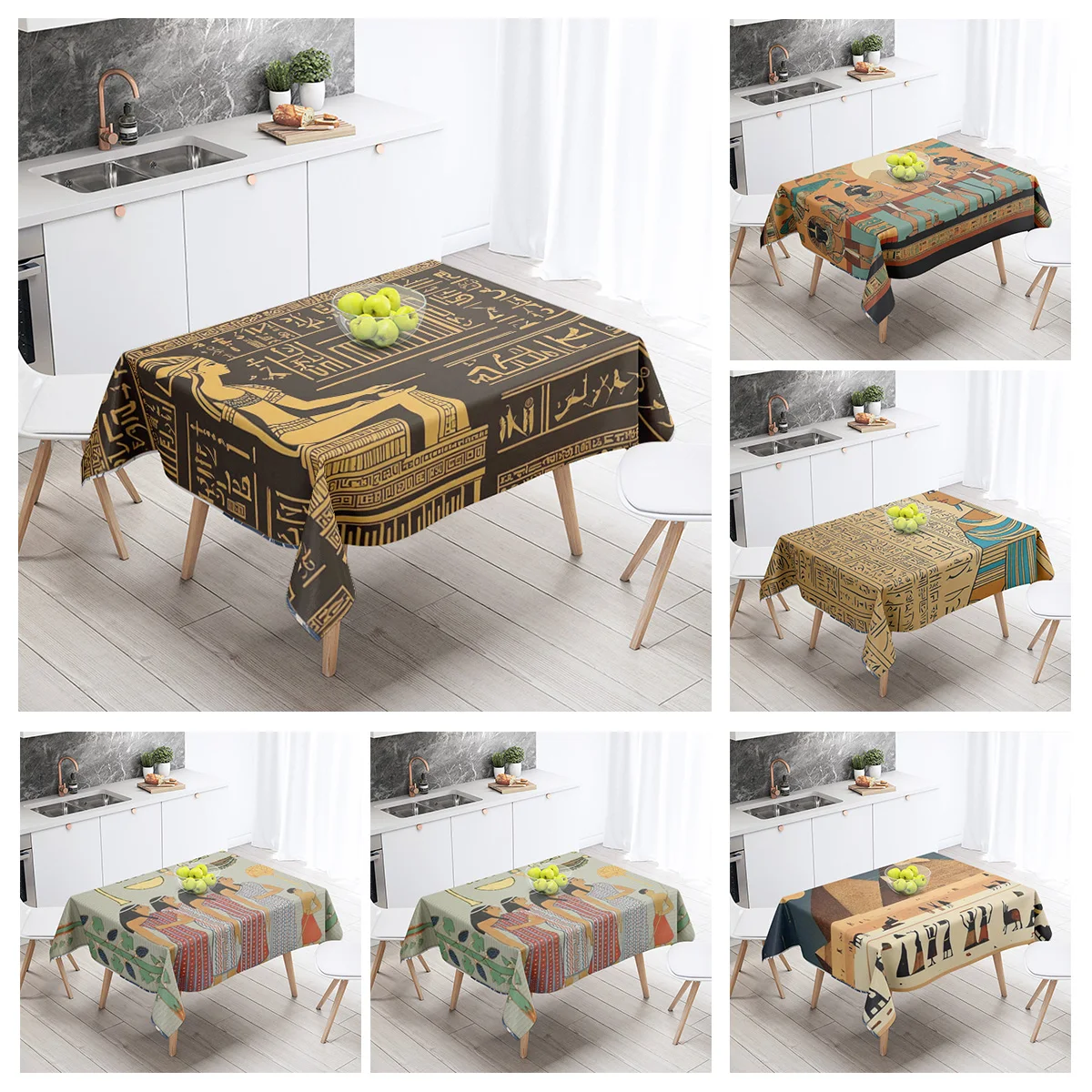 Домашние скатерти украшение для столовой и прямоугольные Аксессуары стола