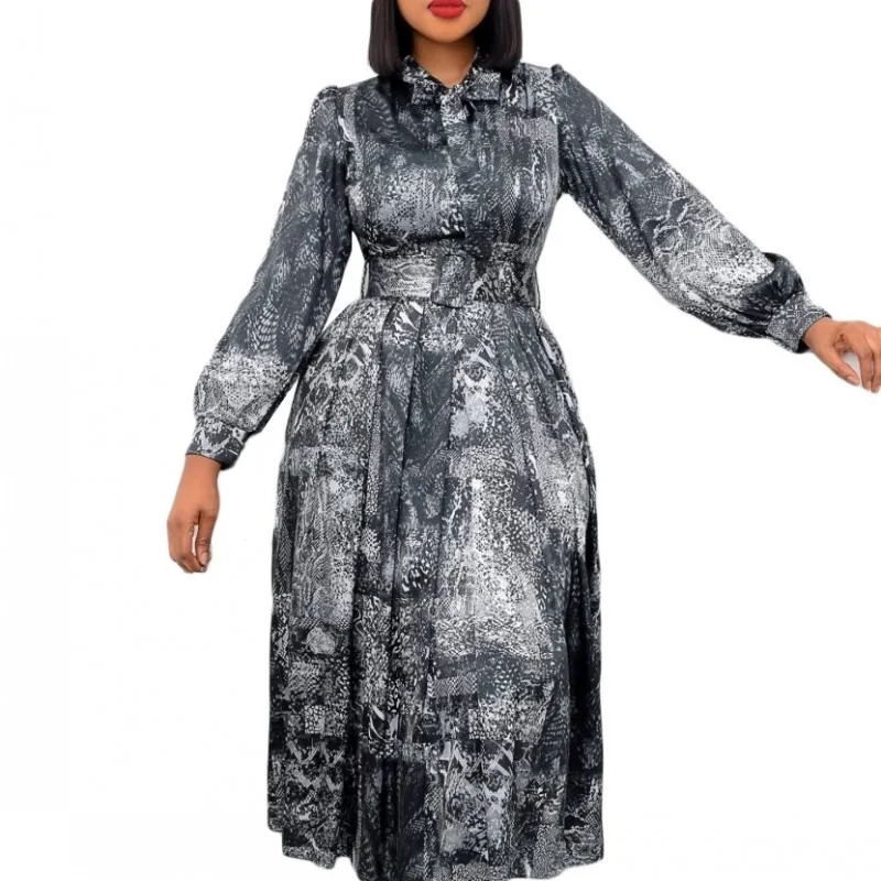 

Summer African Dress For Women Fashion Dashiki Pleated Vestidos 2022 Spring New Arrival Robe Elegant African Party Midi Dress