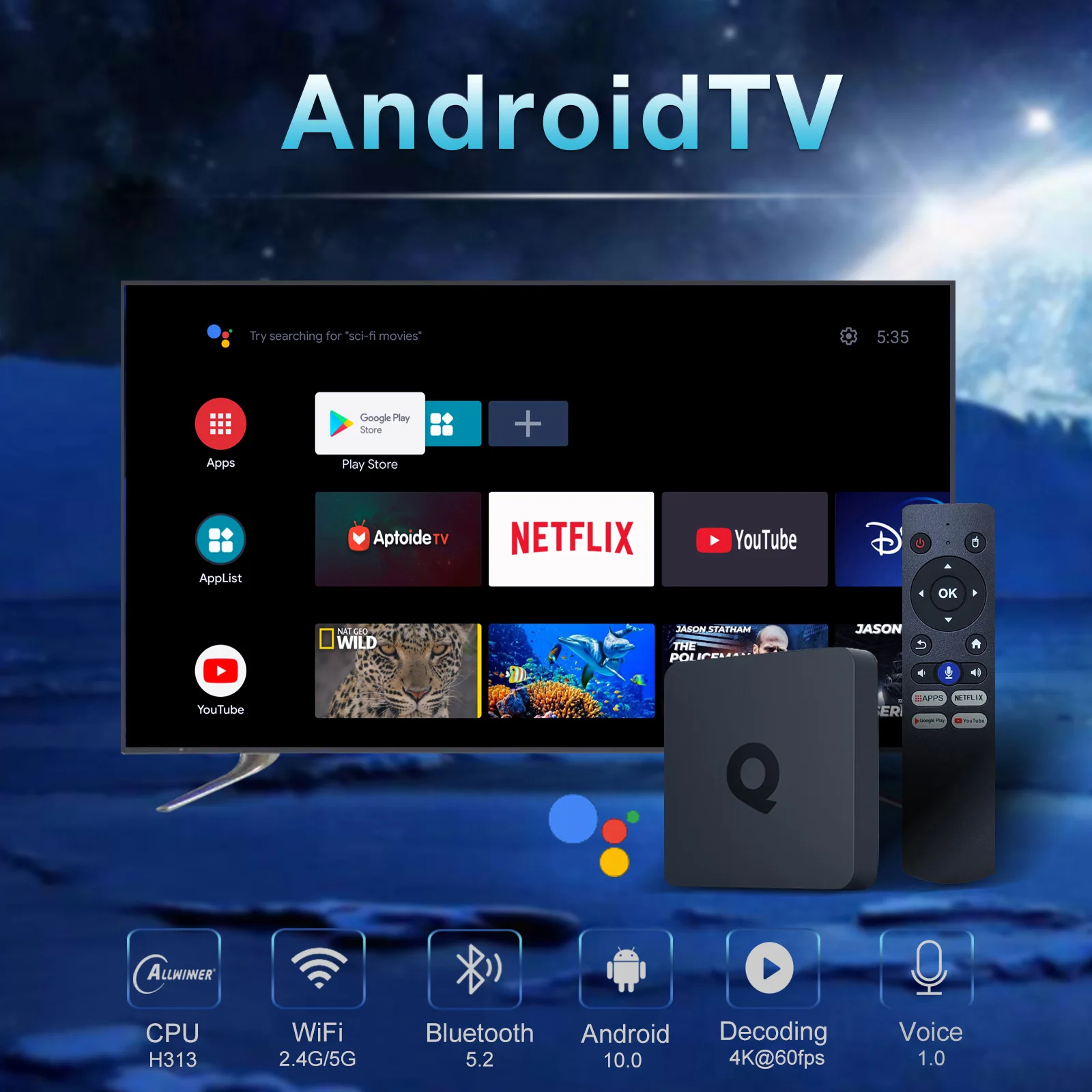 Бляди цопе ' ATV Q1 H313 Quad Core Android 10,0 OS Smart TV Box 2,4G/5G Dual Wifi  Bluetooth 5.2 Set Top Box Media Player 4K PK H20 MXQ PRO | AliExpress