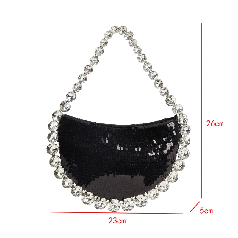 Luxury Designer Rhinestones Clutch Purse Bag for women handle bag Shoulder Bag Purse Shiny Crystal Purses and Handbag