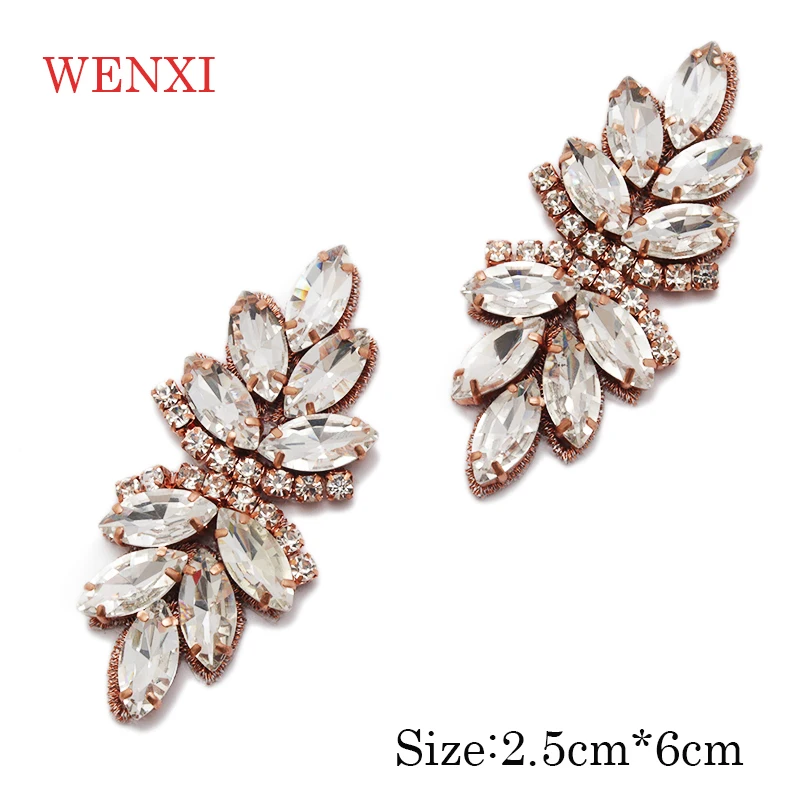 WENXI 30 шт. аппликация Стразы с кристаллами для модного свадебного платья пояс