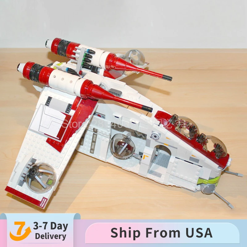 

05041 Movie Star Ship First Order Republic Gunship Building Block 1224pcs Bricks Toys Gift 75021