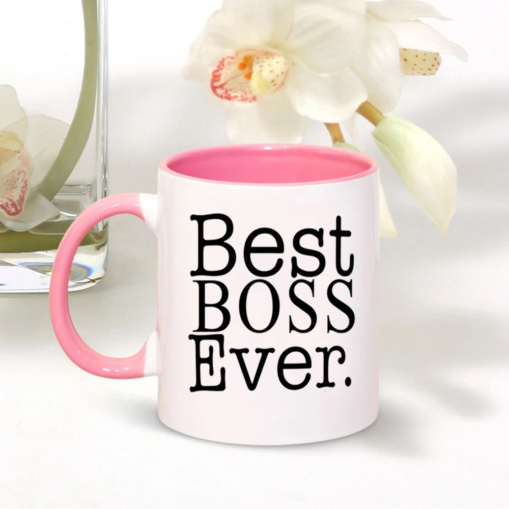 Кружка для кофе Lady Best Boss Ever 11 унций, керамические креативные  кружки розового, черного, белого цветов, чашка для молока, подарок на день  рождения для женщин, друзей | AliExpress