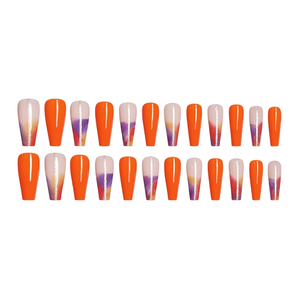 

1/2/3 гроб поддельные ногти модный искусственный пресс-на ногти полное покрытие съемные регулируемые маникюрные наклейки Тип 25