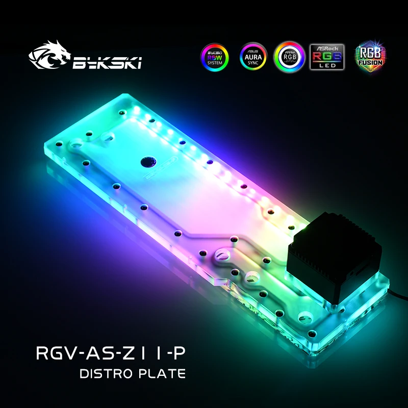 

Bykski RGV-AS-Z11-P Distro Plate For ASUS ROG Z11 Chassis Case,Waterway Board Deflector For PC Water Cooling 12V/5V New Arrival