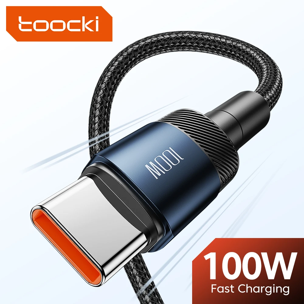 

Toocki 100W USB Type C to USB C Cable Fast Charging Charge Cord Type C to Type C for Macbook Samsung Xiaomi Huawei POCO Realme