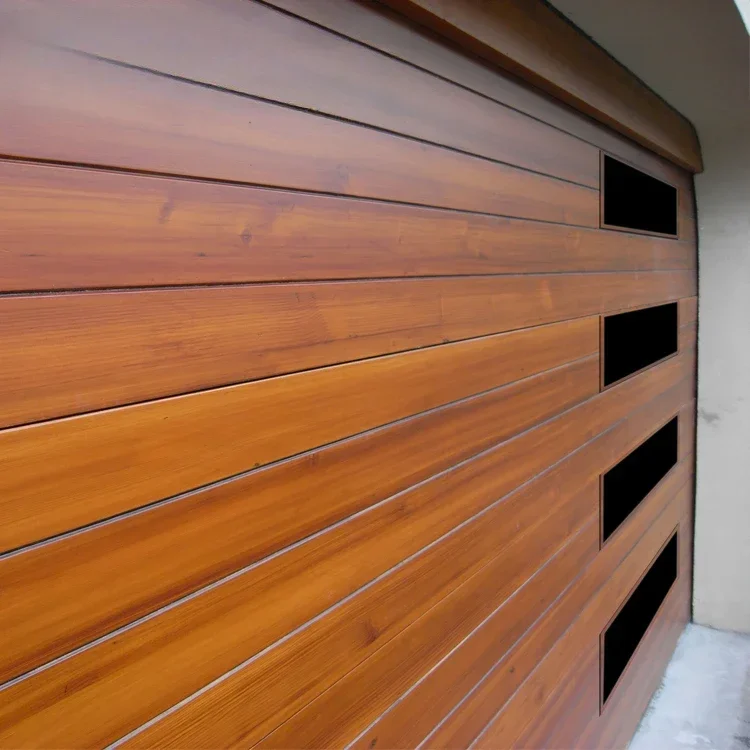 Prettywood жилые современные гаражные двери с дистанционным управлением вставленные