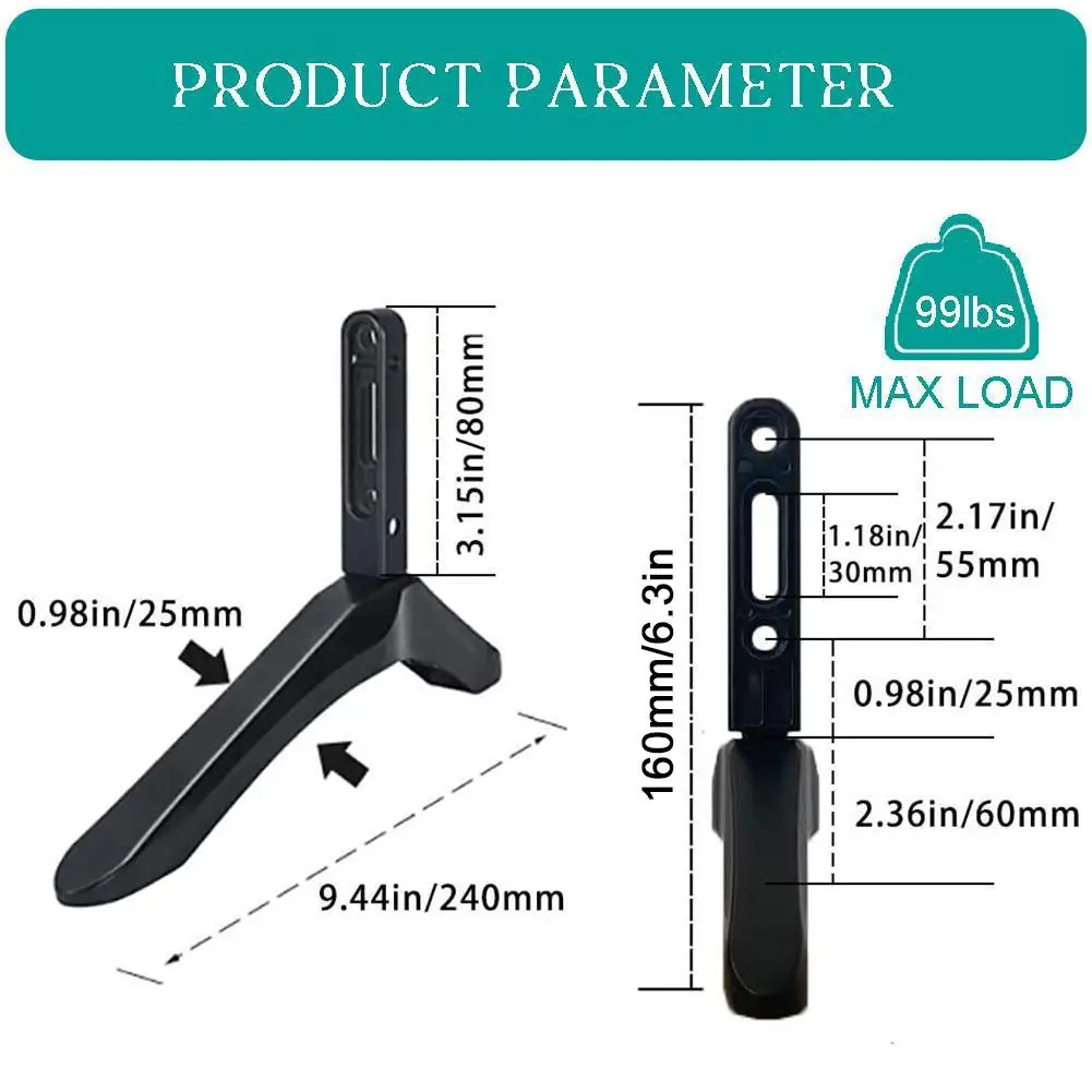 Универсальная Подставка для телевизора 2 шт. базовое крепление ЖК-телевизоров Vizio