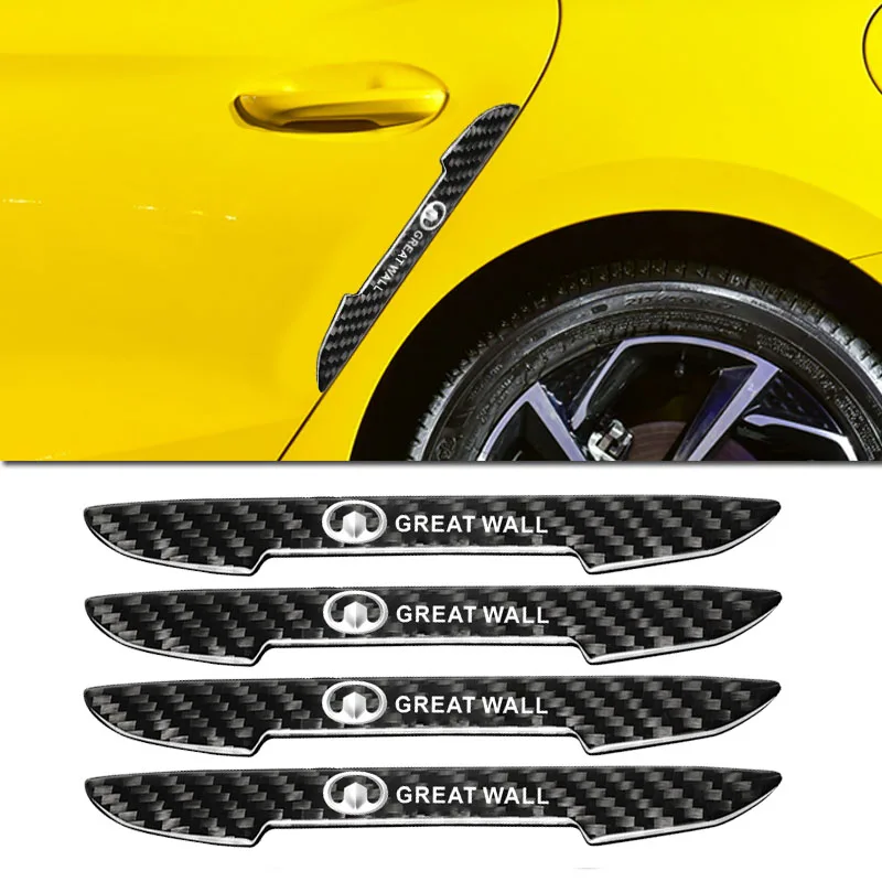 

4pcs Car Door Edge Anti Scratch Protection Strips Bumper Sticker for Great Wall Poer M4 Voleex C30 Pao Wingle 5 Haval H3 Voleex
