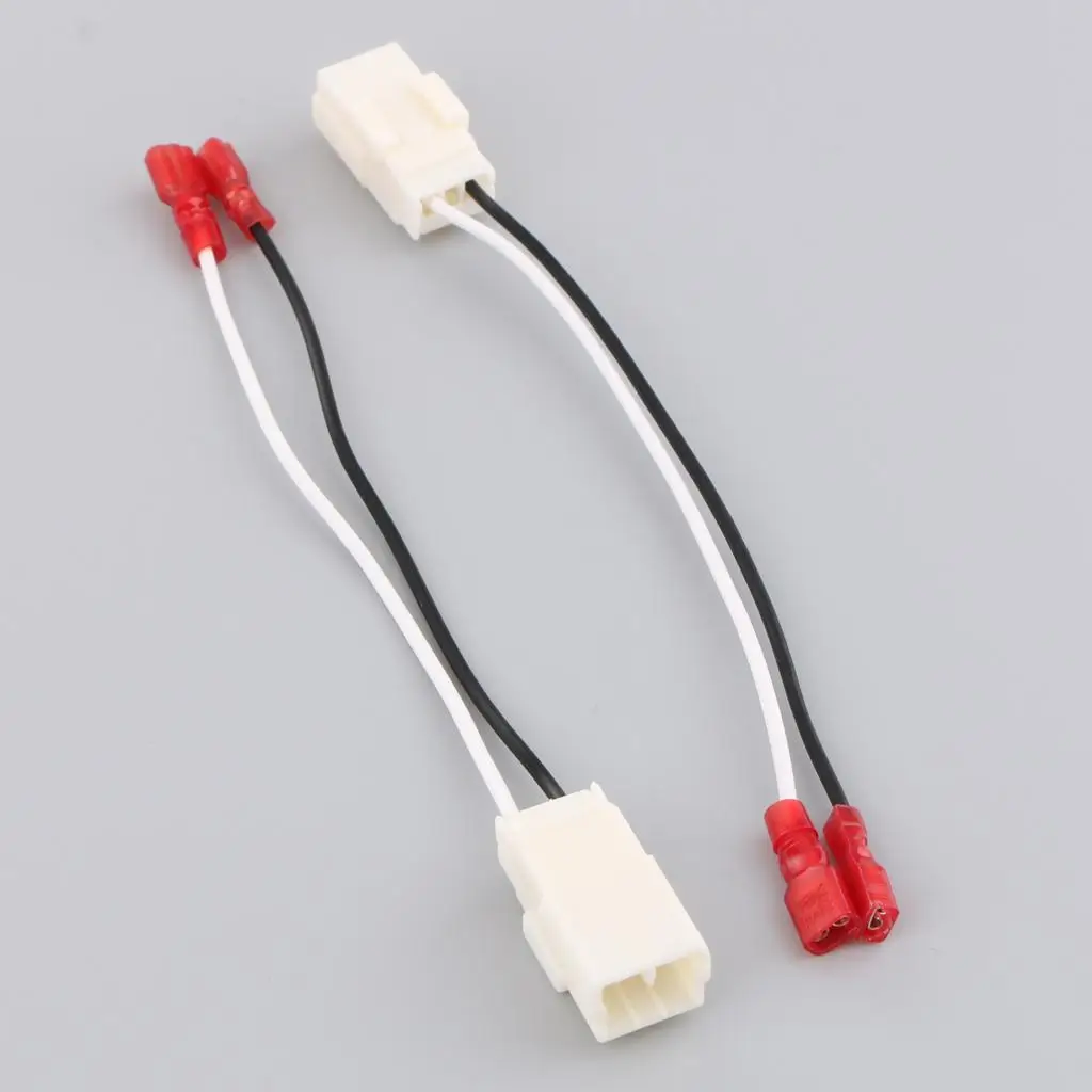 

2Pcs Speaker Adaptor Lead Loom Connectors For Chrysler