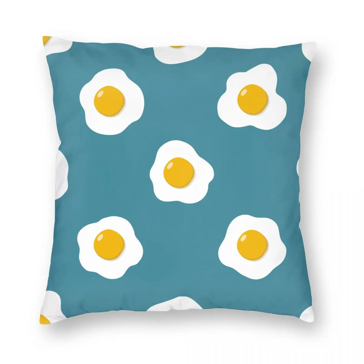 

Fried Eggs Pattern Pillowcase Printing Polyester Cushion Cover Gift Cartoon Pillow Case Cover Home Square 18''