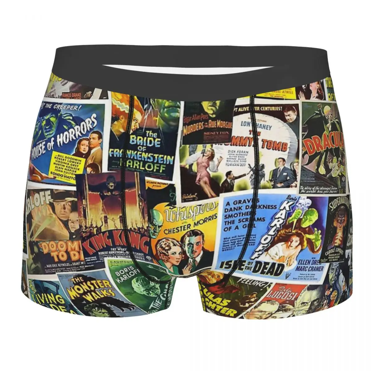 

Vintage Horror Underpants Breathbale Panties Male Underwear Comfortable Shorts Boxer Briefs