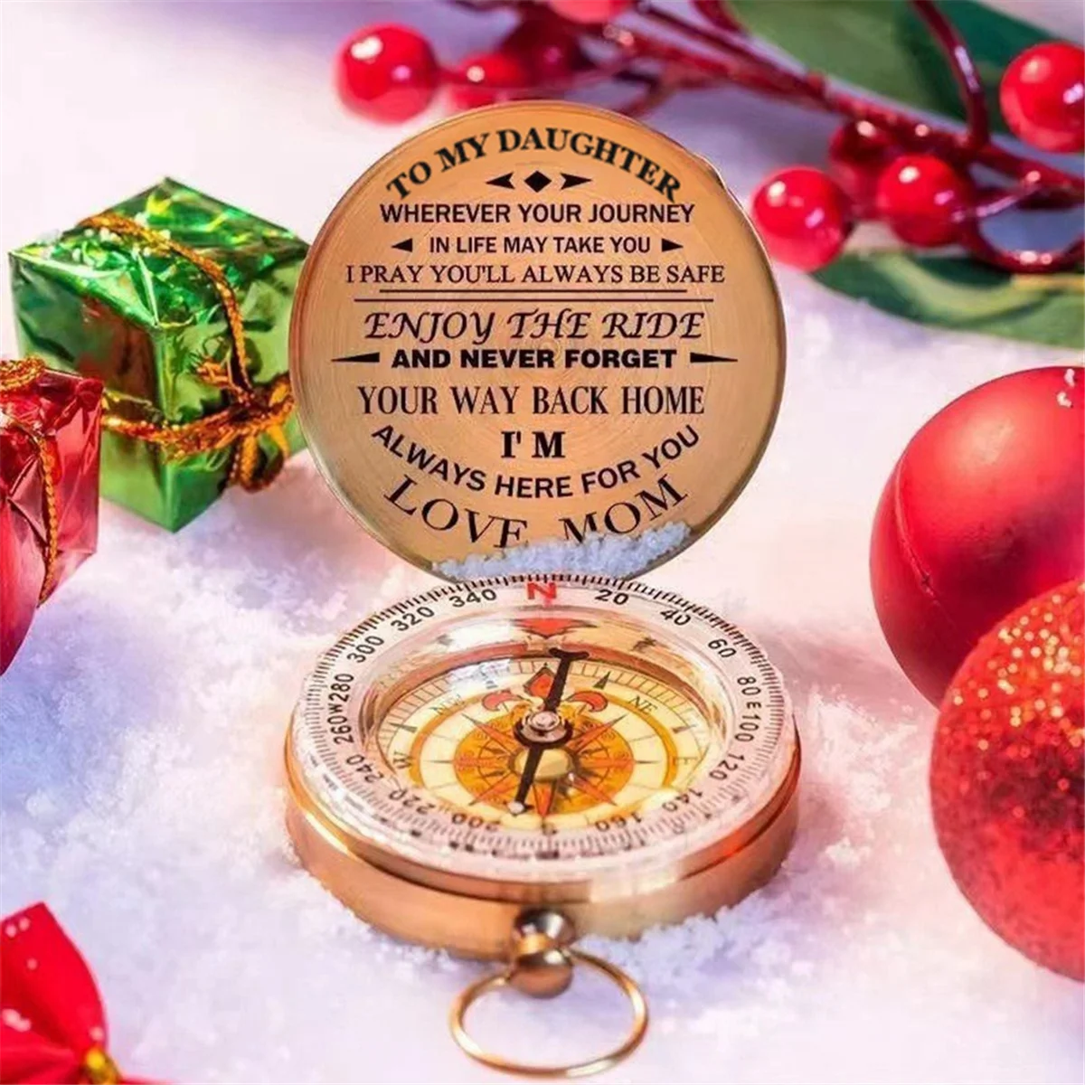 Наслаждайтесь поездкой медный компас подарок для детей кемпинг пеший туризм
