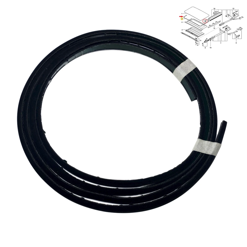 

Premium Quality Sunroof Sliding Seal Gasket for BMW 5er E39 E60 F10 F01 Direct Fit Replacement Durable Rubber Material