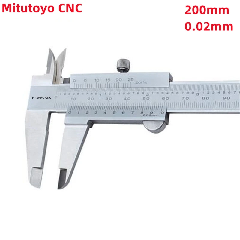 

Top Brand Mitutoyo CNC Vernier Calipers 530-104 Stainless Steel Inside Outside Depth Step Measurements Metric 6" 0-200mm Range