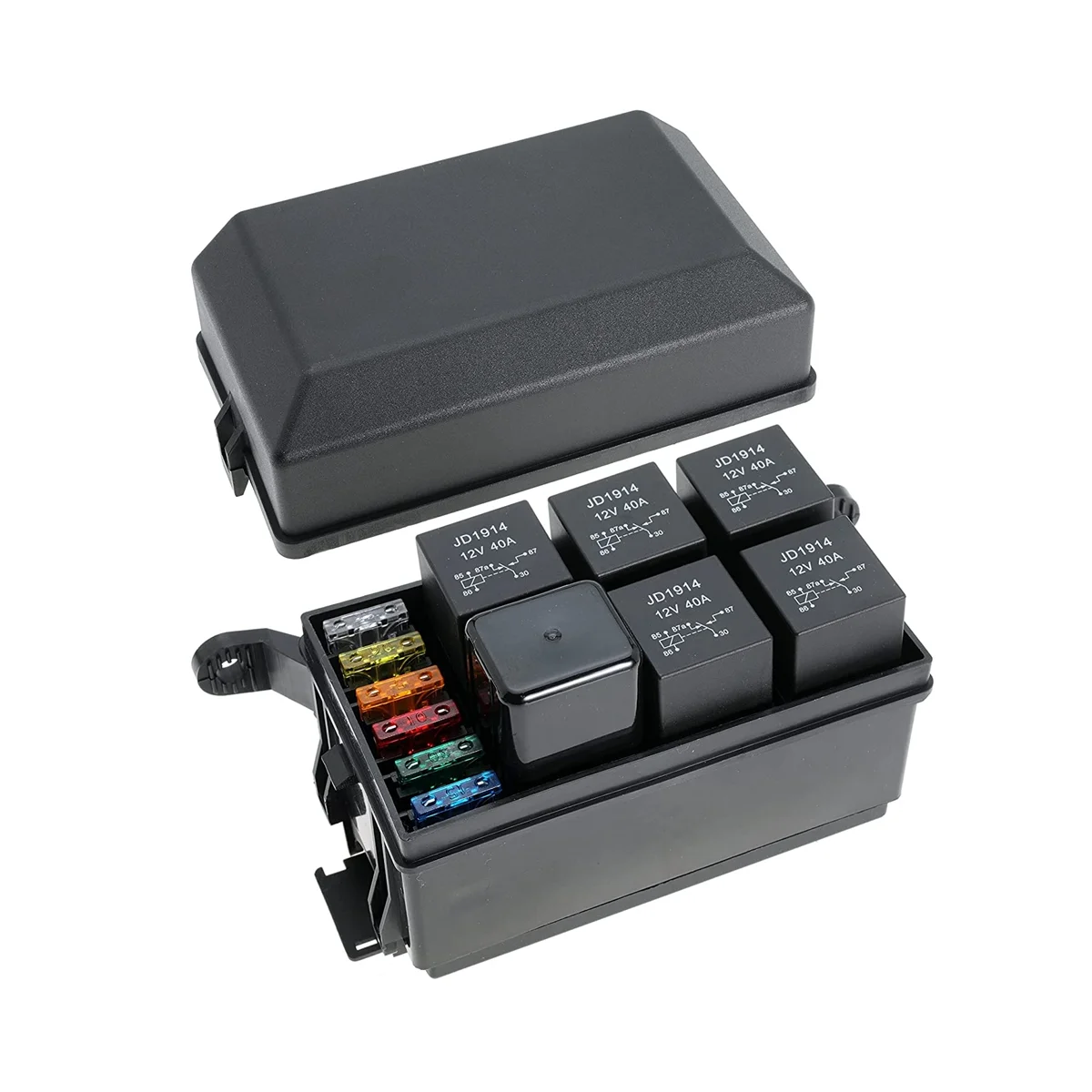 

Комплект предохранителей и реле 12 В с металлическими контактами и клеммами