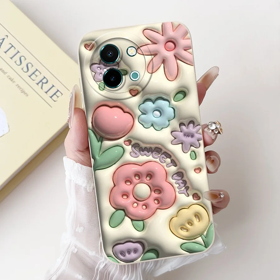 Чехол для Vivo Y38 Y58 новый дизайн бабочка мягкий силиконовый защитный чехол камеры