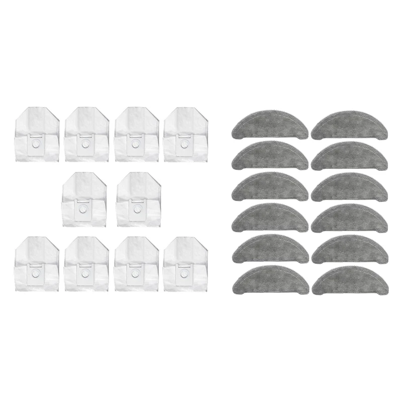 

Top Sale 10Pcs Dust Bag For Roidmi EVE Plus & 12Pcs Replaceable Mop Cloths Accessories Sets Parts For Roidmi EVE Plus