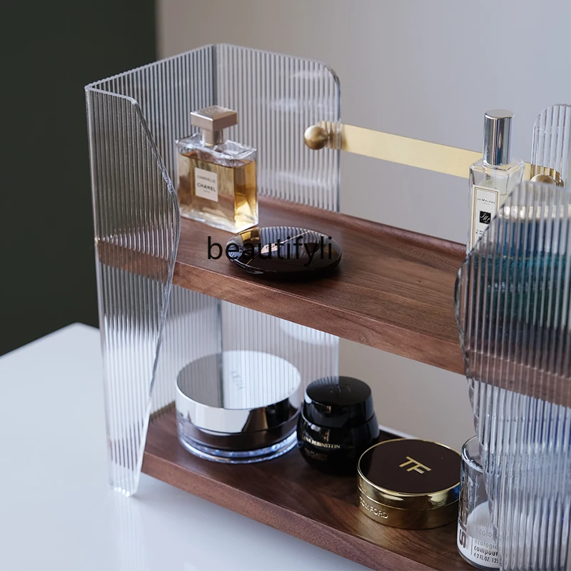 

zqDesktop Cosmetics Storage Box Skin Care Products Perfume Display Organize the Shelves