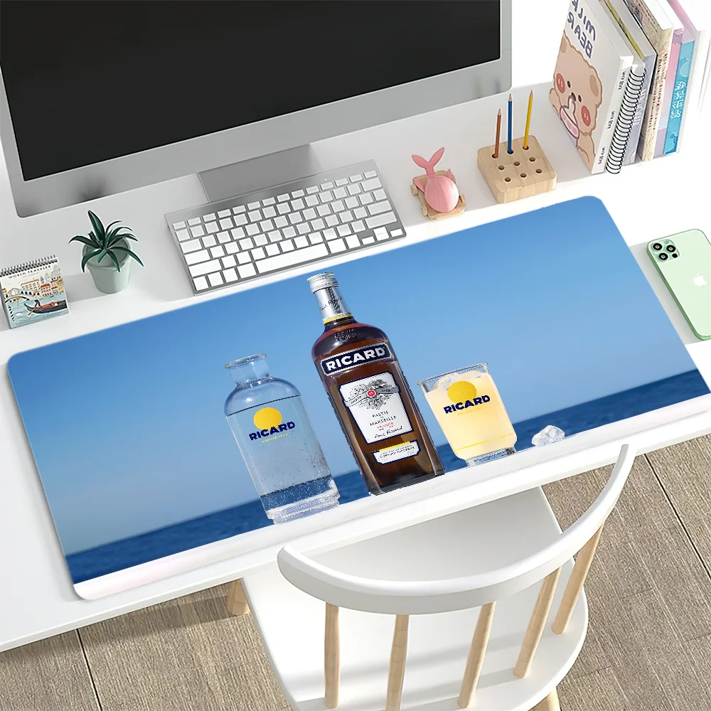R-Ricard Drink Желтый коврик для мыши Настольный коврик Большая нескользящая клавиатура с защитой от брызг Эргономичная офисная резиновая ПК Домашний заказ (art.: 3920d2c4f2d35) - 3920d2c4f2d35