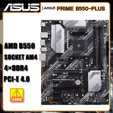 Socket AM4 Asus PRIME B550-PLUS Motherboard DDR4 128GB PCI-E 4.0 USB3.2 AMD B550 Placa-mãe ATX For Ryzen 5 3500 3700X cpus