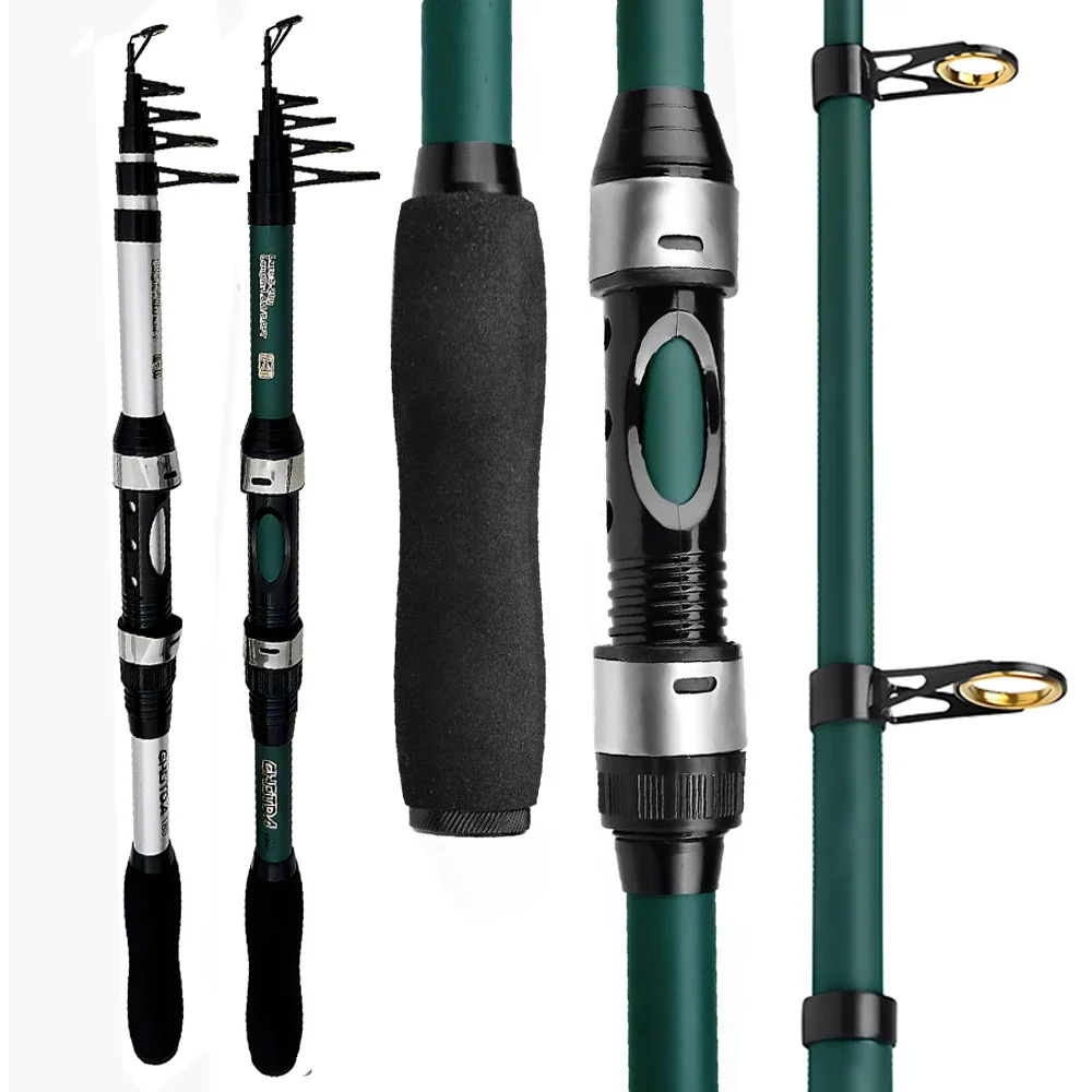Профессиональная телескопическая удочка из углеродного волокна 1 8 м удочки для
