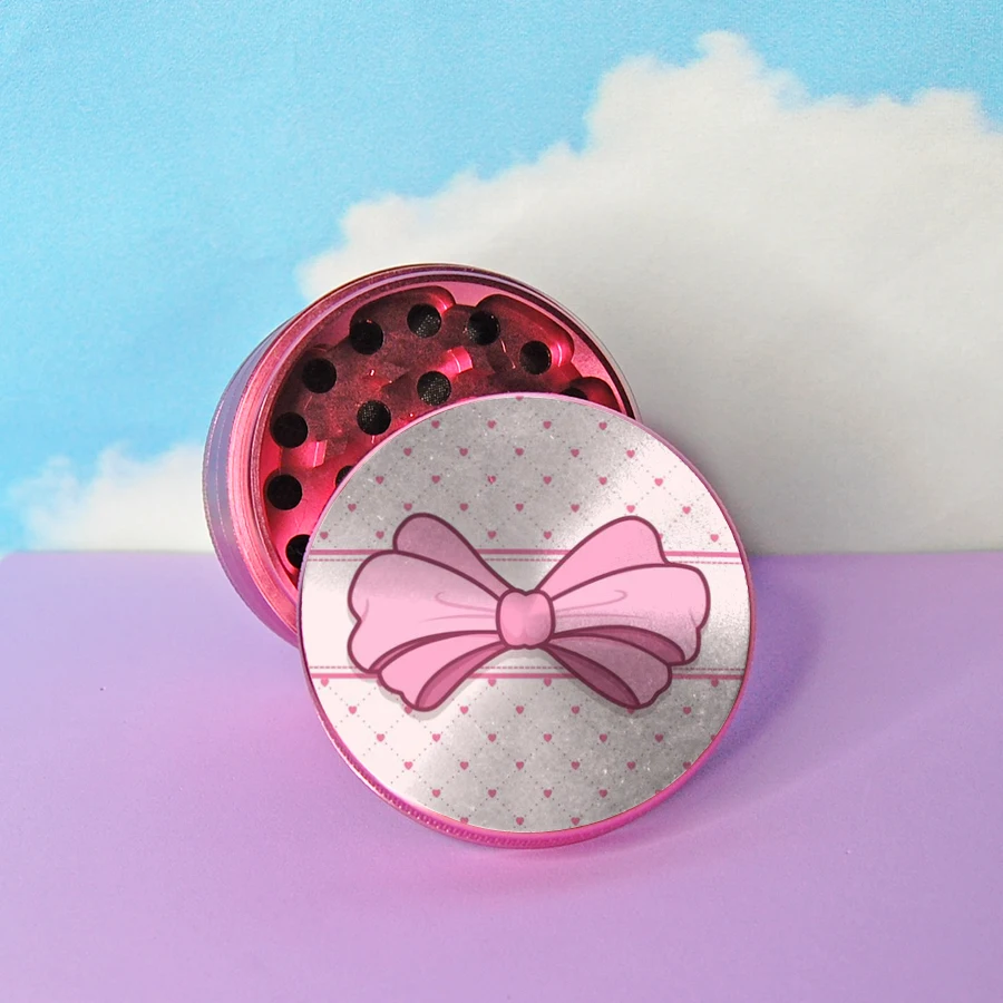 Мельница из алюминиевого сплава для девочек измельчитель специй травы розового