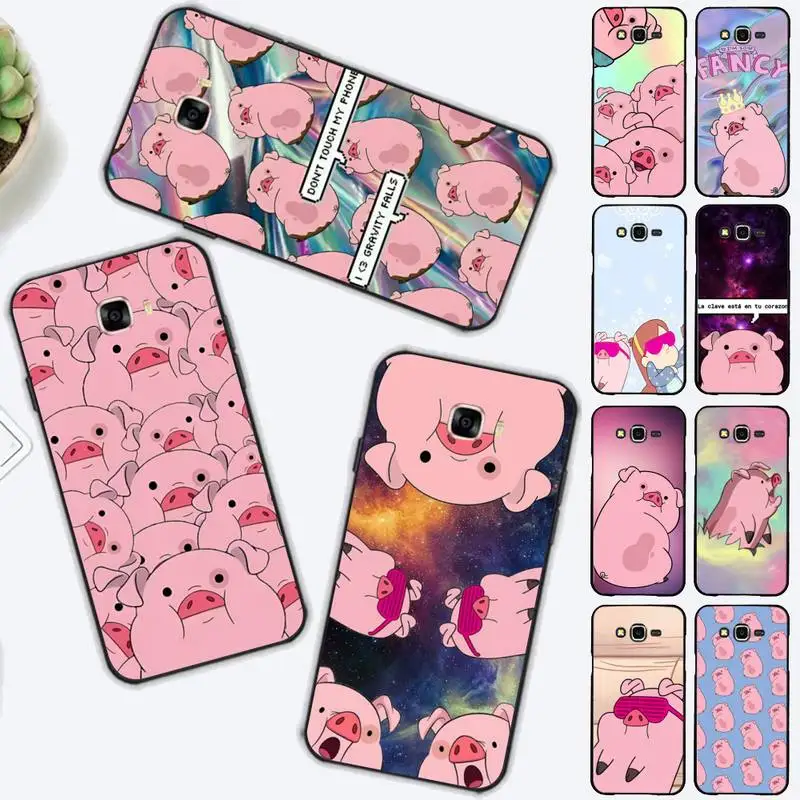 

Disney Gravity Falls Cartoon Pig Phone Case for Samsung J 2 3 4 5 6 7 8 prime plus 2018 2017 2016 core
