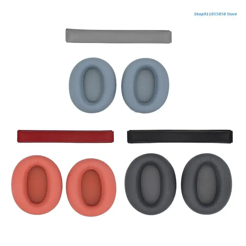 

C5AB Portable Headset Replacement with Head Beam Earmuff Cup 1 Pair for W820NB
