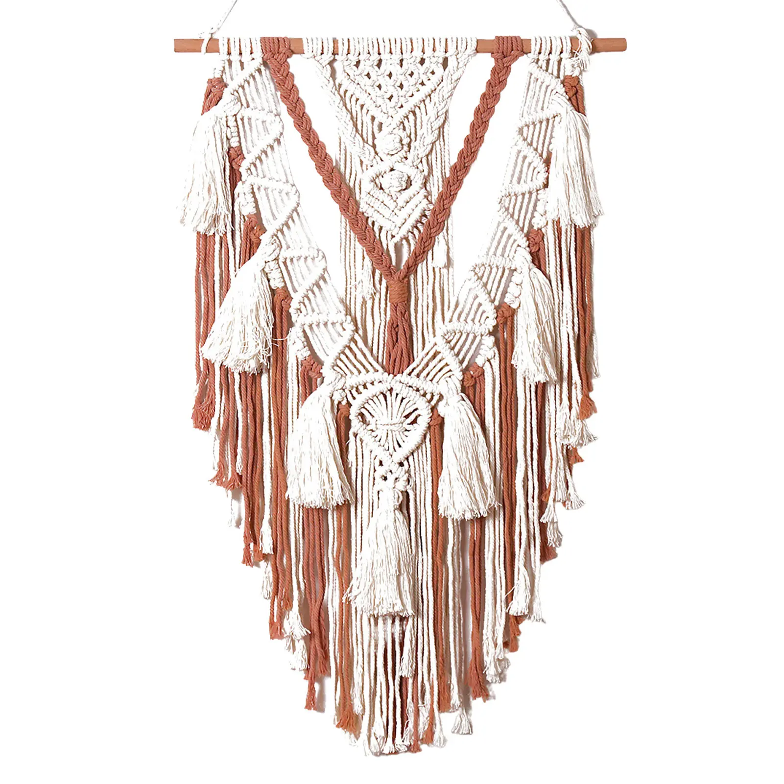 

Macrame Tapestry Decor Cotton Bohemian Handmade Woven Wallhanging With Fringe For Wedding Backdrop Wall Decoration Art Ornaments