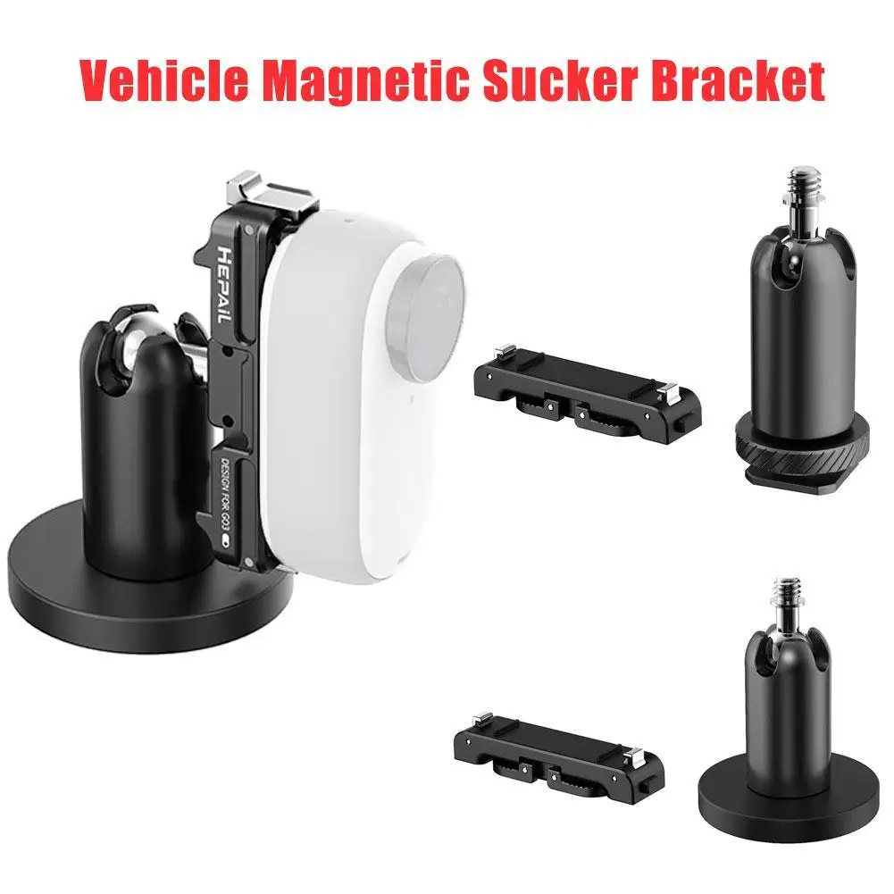 

Magnetic Quick Release Base For Insta360 Go 3 Adapter 1/4 Screw Connector Bracket For Insta360 Go 3 Action Camera Accessories
