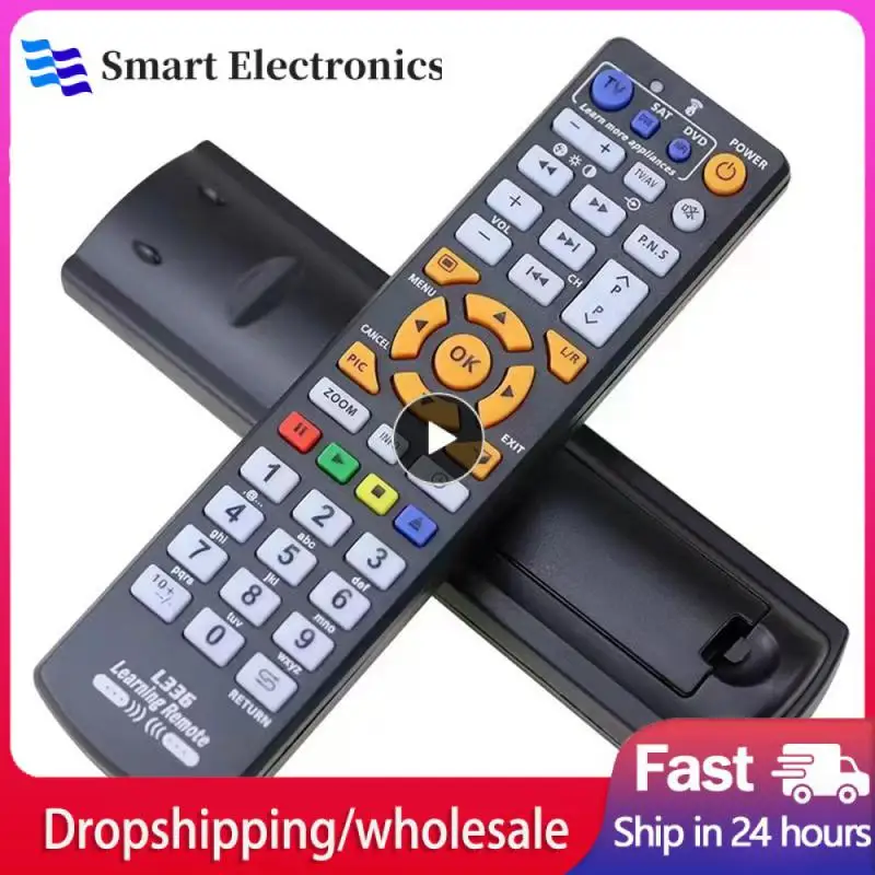 

Learning Function Universal Remote Control Ease Of Use Transmission Distance 10 M Infrared Learning Easy To Operate Black