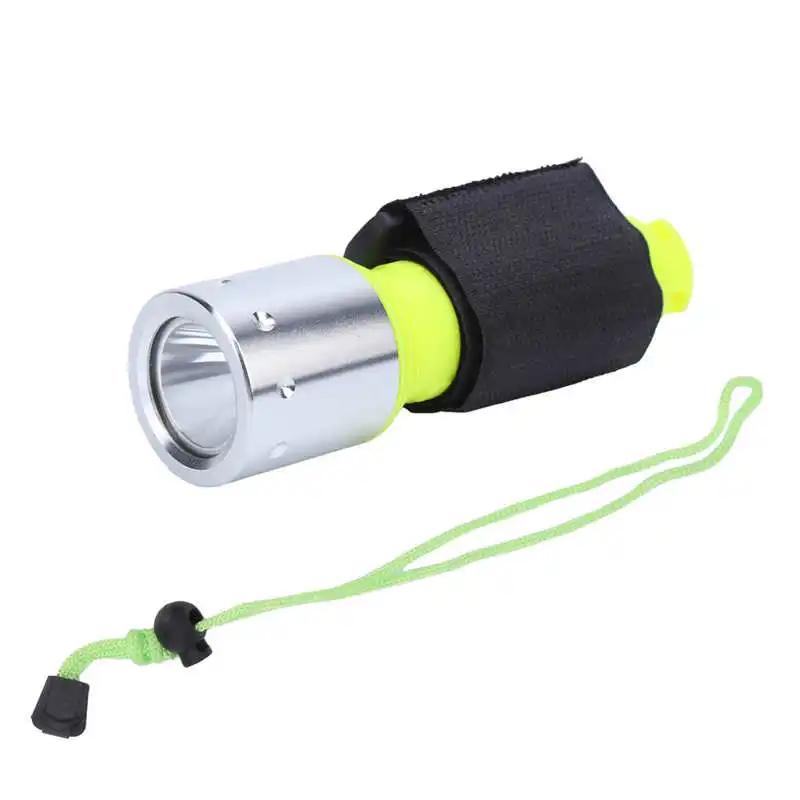 

2000lm T6 Mini Diving Light Diver Diving LED Flashlight Waterproof Wear Resistant Diving Flashlight for Land Diving Expedition