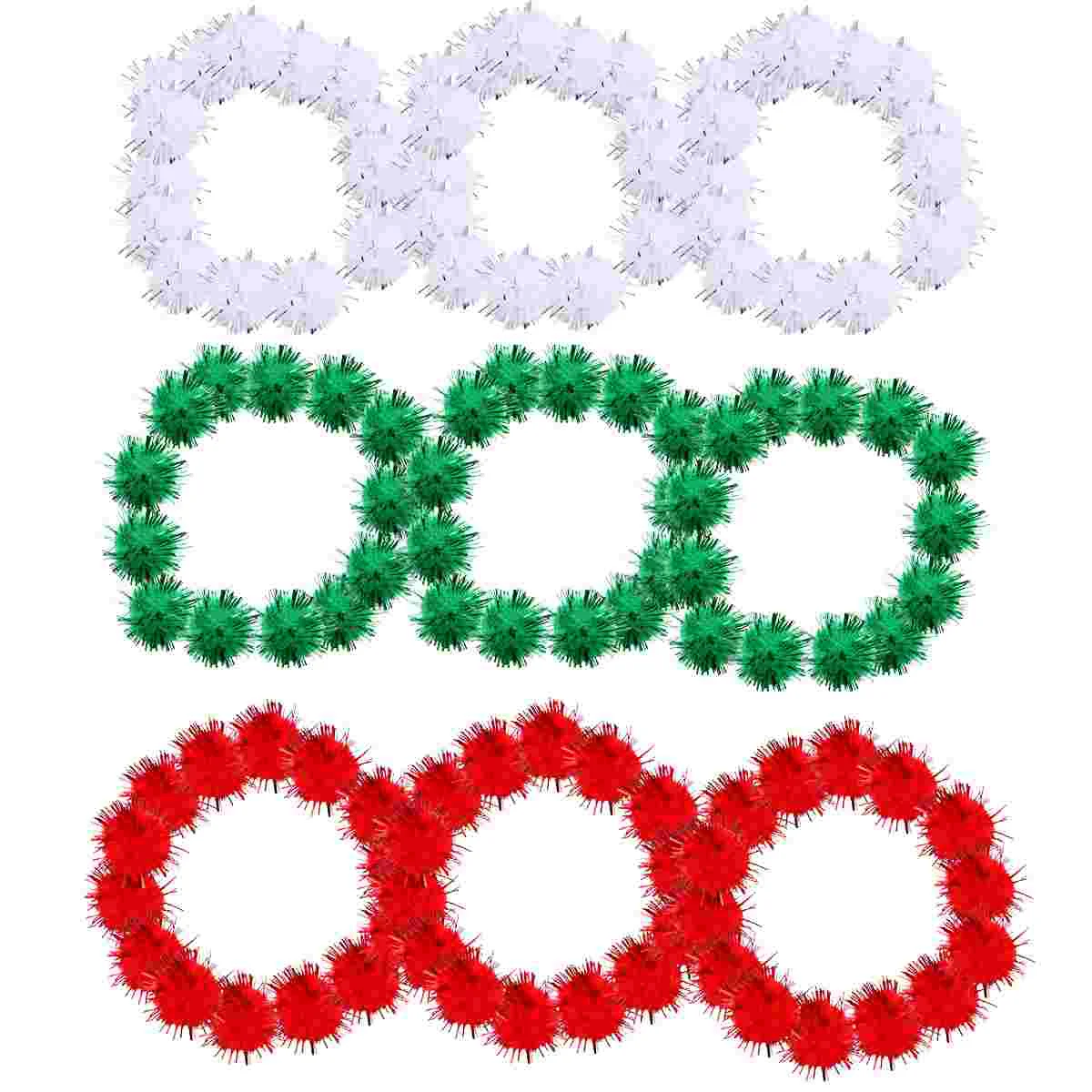 

Pom Christmas Party Decoration Poms Craft Wedding Decorations Hanging Scrapbooking Embellishments Props Sparkly Sparkle