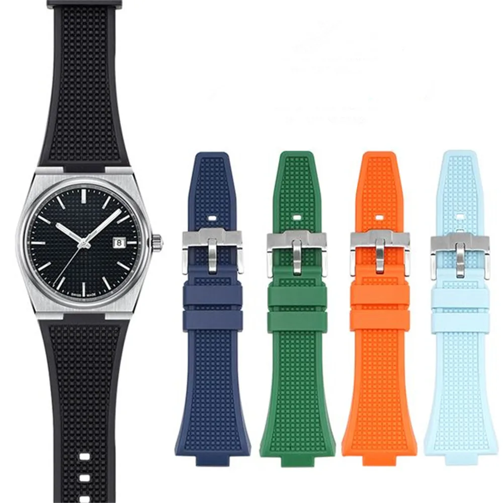 Силиконовый ремешок для часов Tissot серии PRX