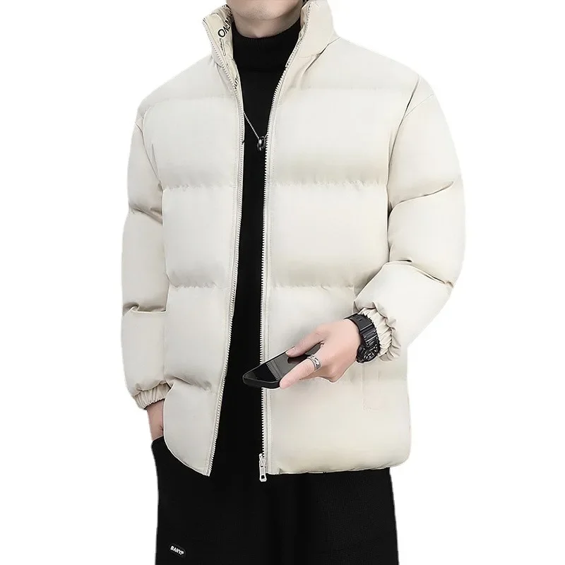 Двустороннее пригодное для носки хлопковое мужское утепленное пальто с флисовой