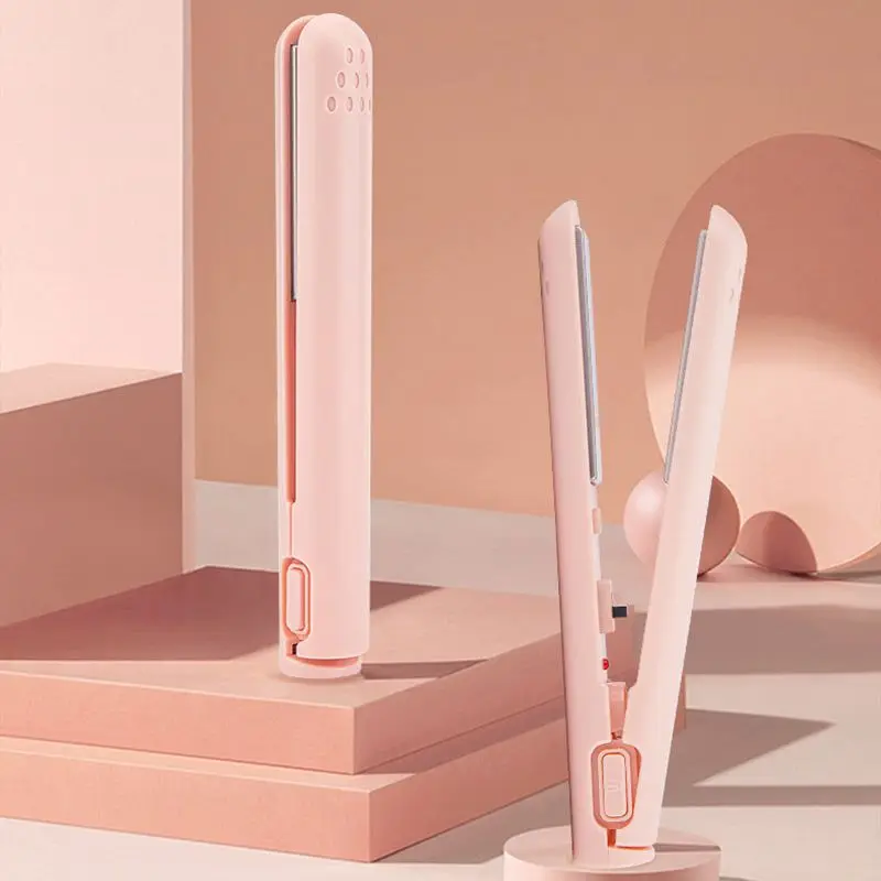 

5V Wireless Hair Straighteners and Curlers,USB Hair Straight Clip for Dormitory and Travel , Hair Styling Tools