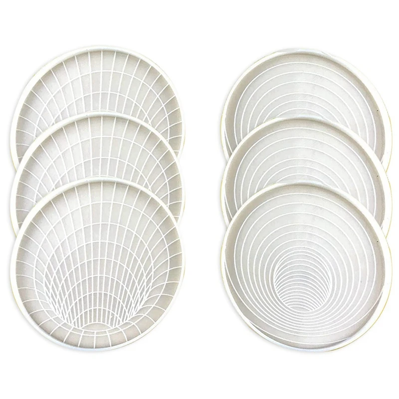 

3D Vision Spiral Trap Crystal Coaster Silicone Mold,DIY Coffee Mat Thermal Insulation Placemat Tea Coaster Mold,Cup Mats