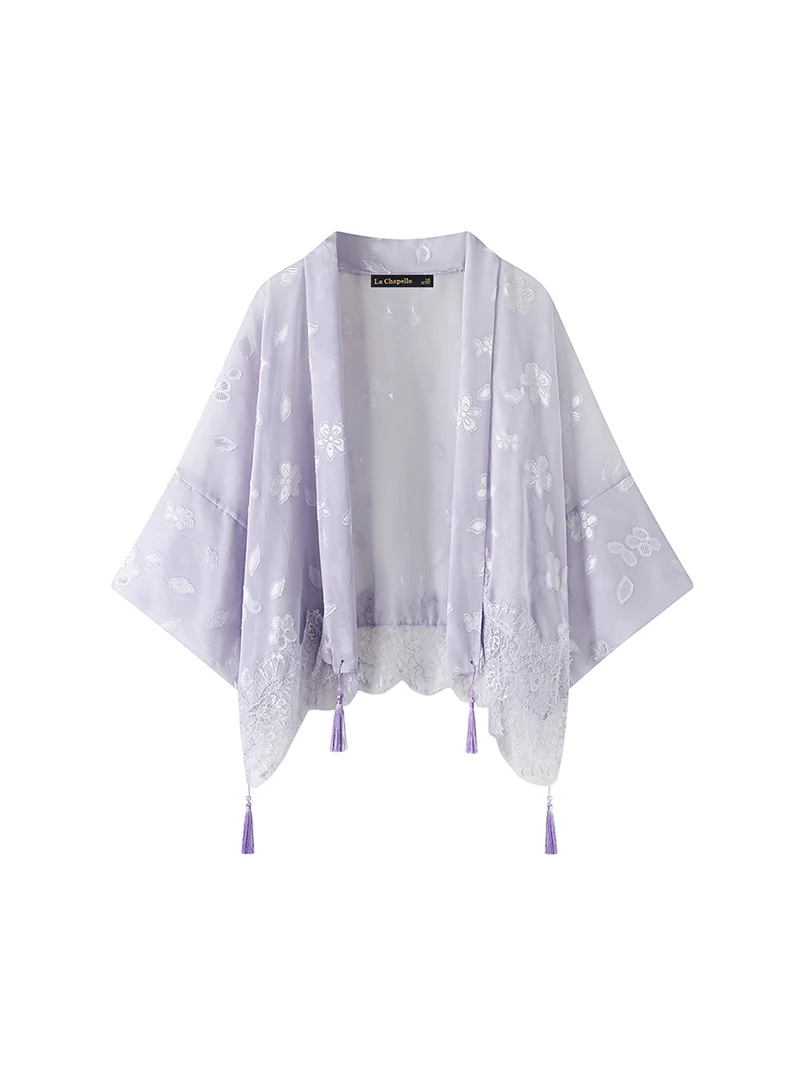 La Chapelle новая китайская шаль с кисточками женский летний новый кружевной кардиган