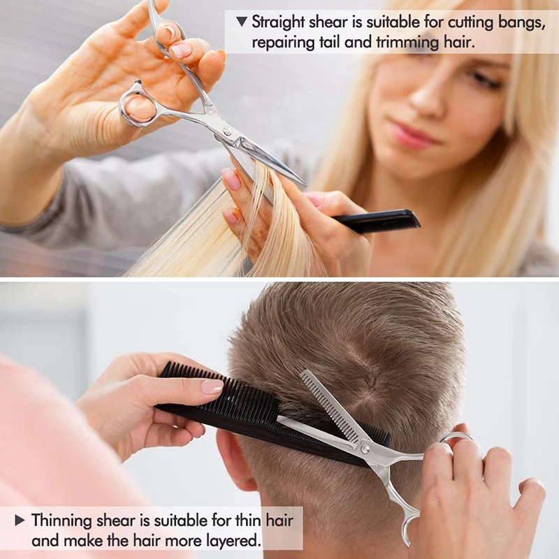 

11 шт., Профессиональные бритвенные ножницы для стрижки волос