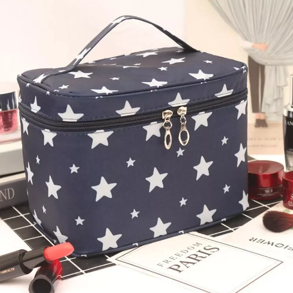 

2023NEW Waterproof Portable Women Makeup Bag High Capacity Toiletries Organizer Storage Cosmetic Cases Zipper Wash Beauty Pouch