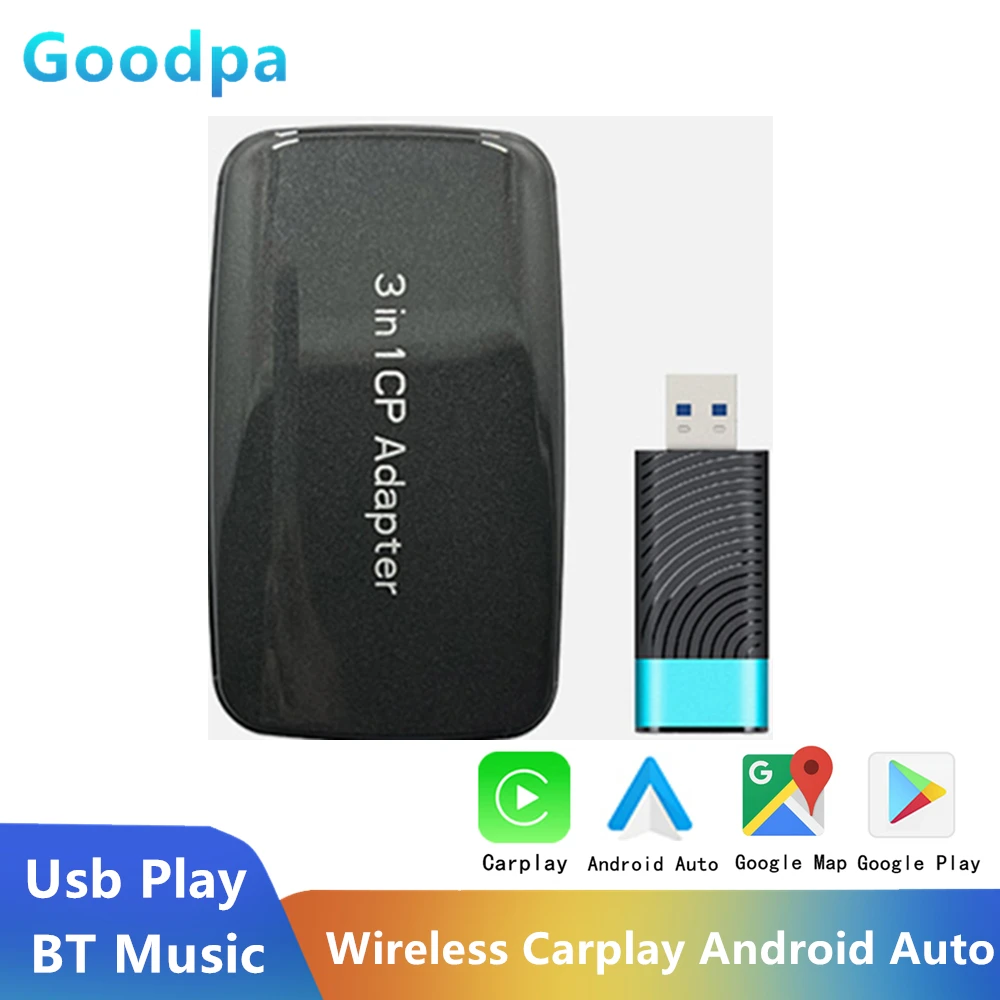 Android 11 0 AI Box беспроводной адаптер для Carplay литой USB Audi Benz VW Cadillac Subaru Nissan Mazda Infiniti Ford