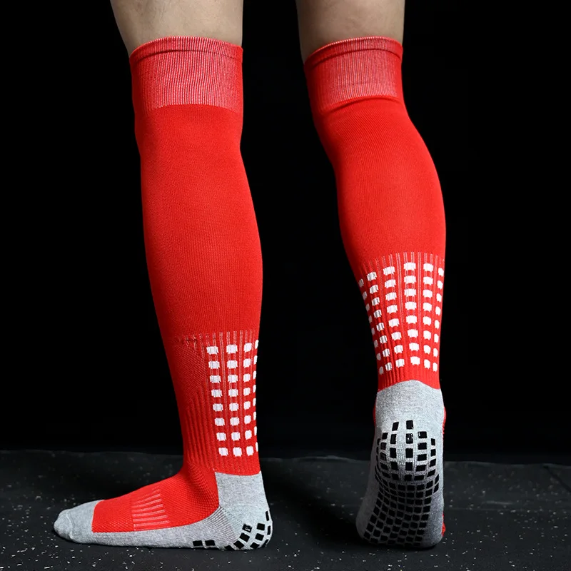 Long Football Socks Sports Men Women Soccer Socks Long Silicone Anti Slip Grip