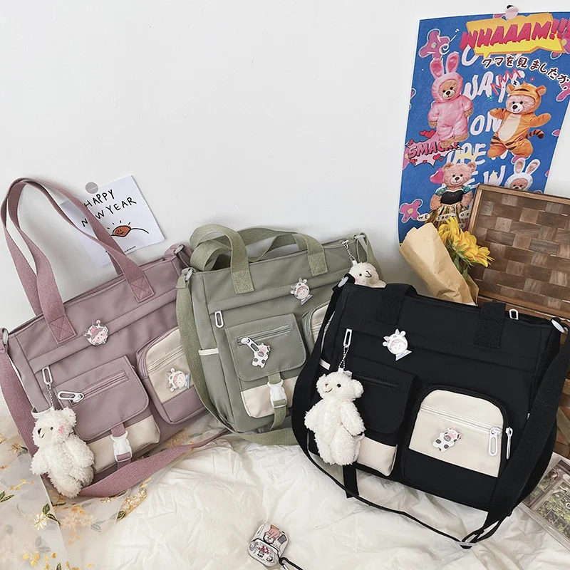 

Водонепроницаемые холщовые женские сумки, сумки на плечо, нейлоновая женская сумка-тоут, сумка-мессенджер, сумка из ткани Оксфорд, сумки через плечо для девочек, сумки