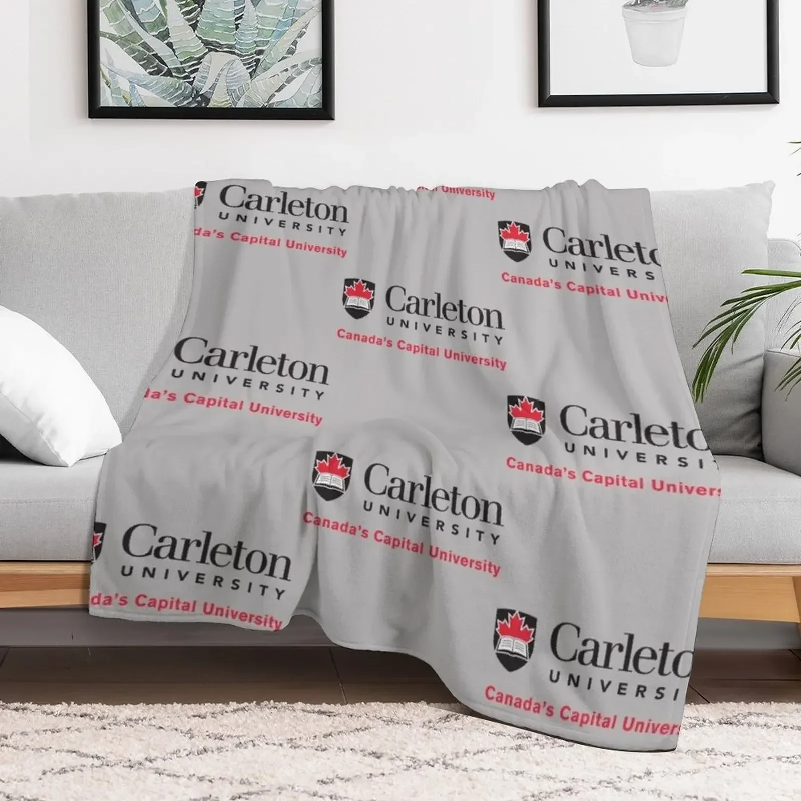 Carleton College Logo2 плед одеяло для кемпинга теплые зимние одеяла диванов