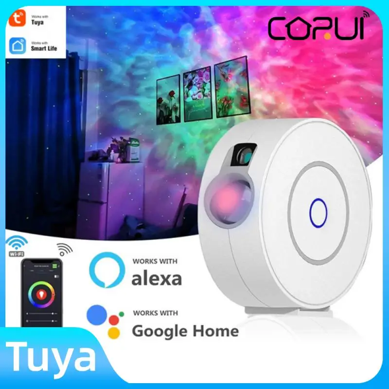 

CORUI Tuya Smart Star Projector Waving Night Light Colorful WiFi Laser Starry LED Sky Projector Alexa Google Home APP Control